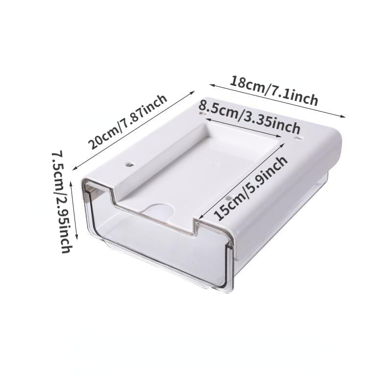 Self Adhesive Pencil Tray Under Desk Drawer Storage Box Hidden Organizer