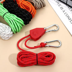 Windproof Pulley Ratchets Heavy Duty Rope Lifting Pulley Lanyard