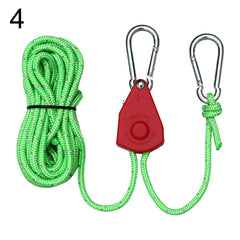 Windproof Pulley Ratchets Heavy Duty Rope Lifting Pulley Lanyard