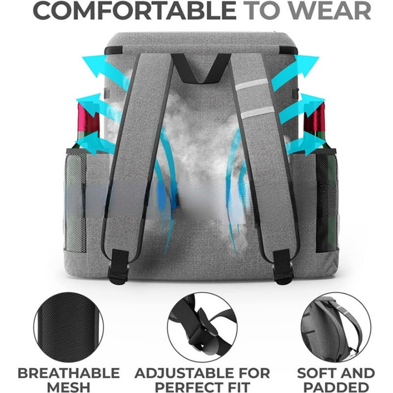 Large Capacity Refrigerated Insulation Backpack Leakproof Picnic Bag