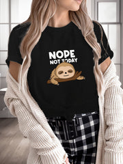 Sloth Print Lounge Top Women's Pajamas