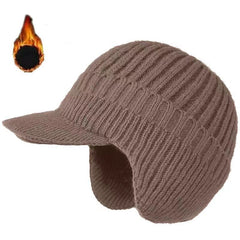 Men's & Women's Fleece-Lined Knit Hat for Winter Warmth