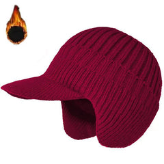 Men's & Women's Fleece-Lined Knit Hat for Winter Warmth