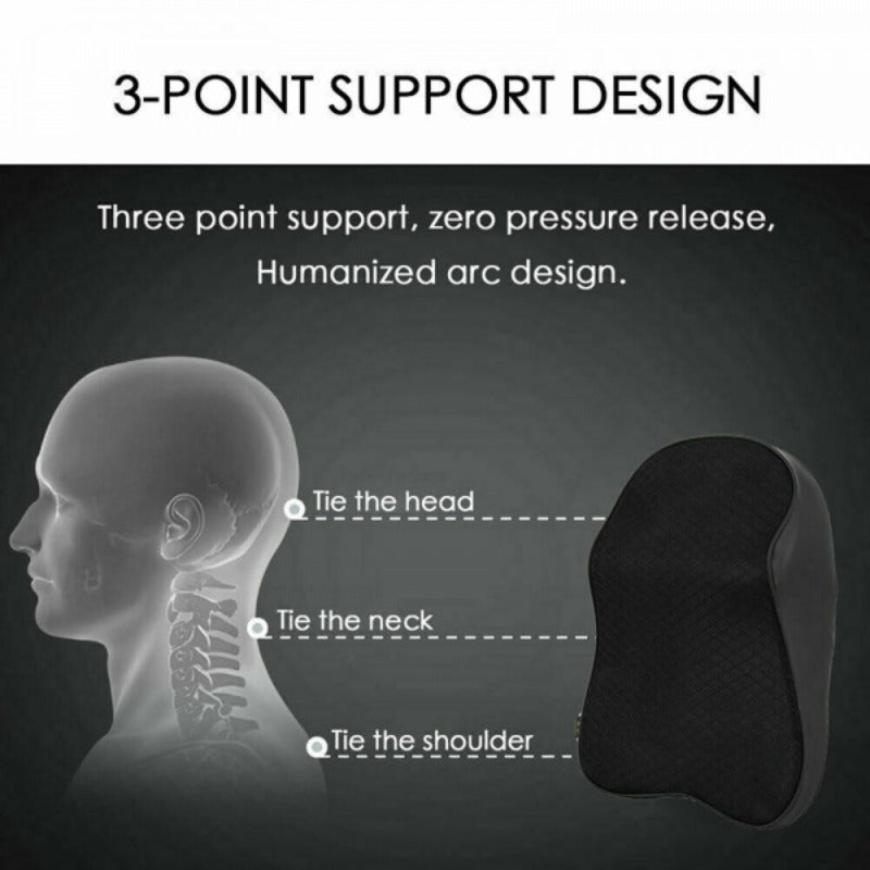 Car Seat Headrest Pad Memory Foam Pillow Neck Rest Support Cushion