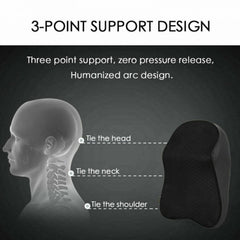 Car Seat Headrest Pad Memory Foam Pillow Neck Rest Support Cushion