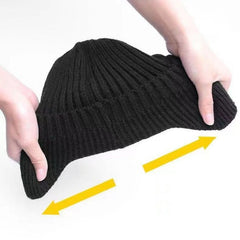 Men's & Women's Fleece-Lined Knit Hat for Winter Warmth