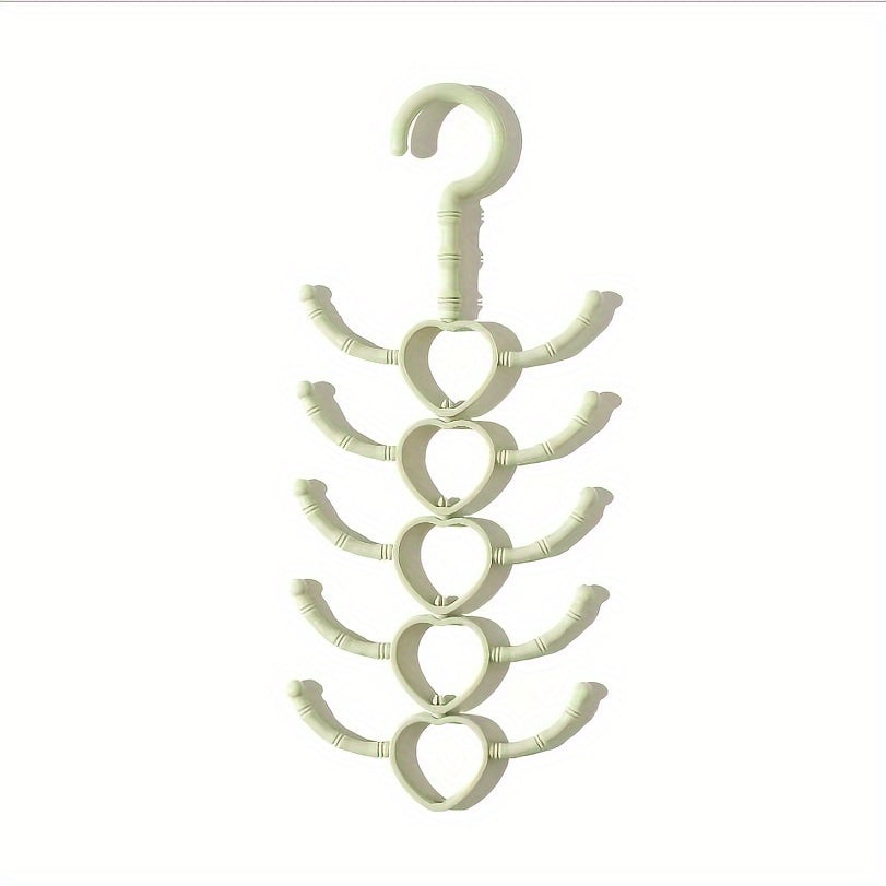 Rotatable 10-Claw Hanging Rack - 29x13x0cm - Clothes & Scarf Coat Rack