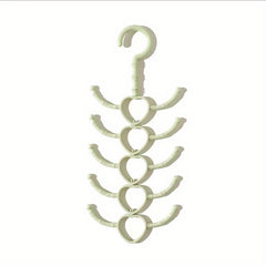 Rotatable 10-Claw Hanging Rack - 29x13x0cm - Clothes & Scarf Coat Rack