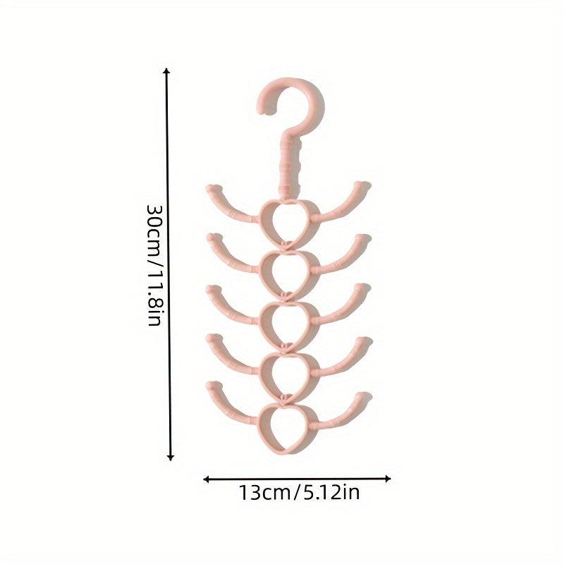 Rotatable 10-Claw Hanging Rack - 29x13x0cm - Clothes & Scarf Coat Rack