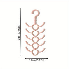 Rotatable 10-Claw Hanging Rack - 29x13x0cm - Clothes & Scarf Coat Rack