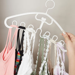 3pcs Wave Shaped Hanger Space Saving Seamless Hanging For Underwear Bra