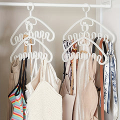 3pcs Wave Shaped Hanger Space Saving Seamless Hanging For Underwear Bra