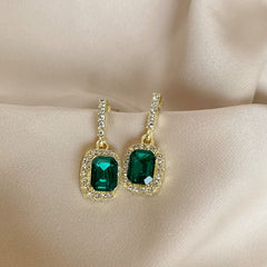 Vintage Square Drop Earrings - Versatile and Elegant