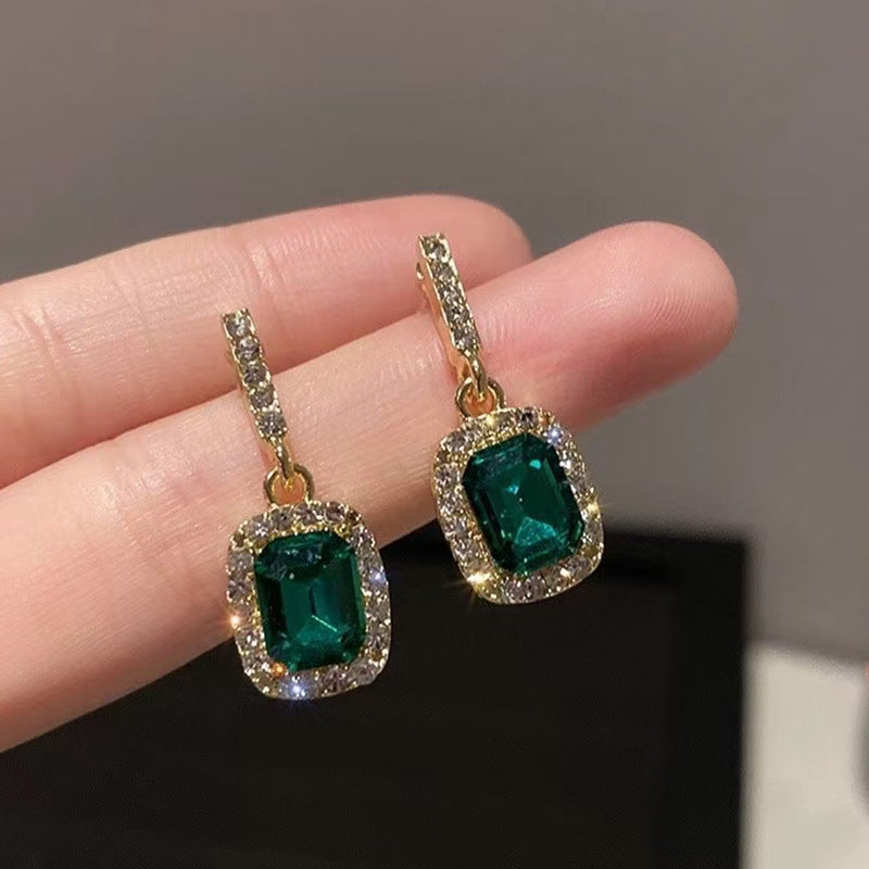 Vintage Square Drop Earrings - Versatile and Elegant