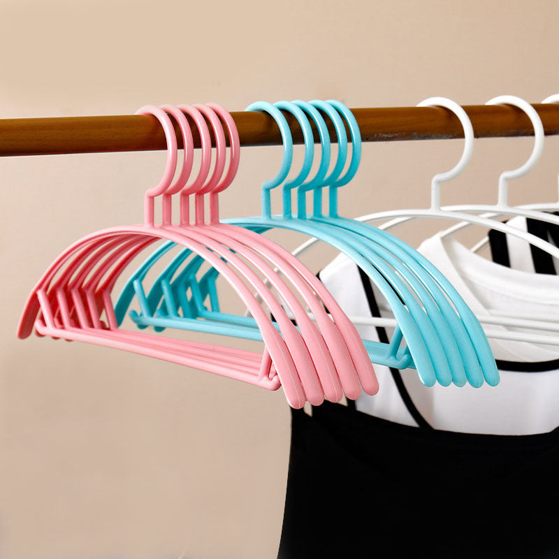 5pcs Non-slip Wide Shoulder Clothes Hanger for Adults