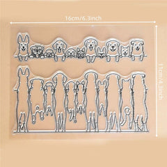 Clear Silicone Stamp Retro Rubber Clear Stamp For Cards Making DIY Scrapbooking