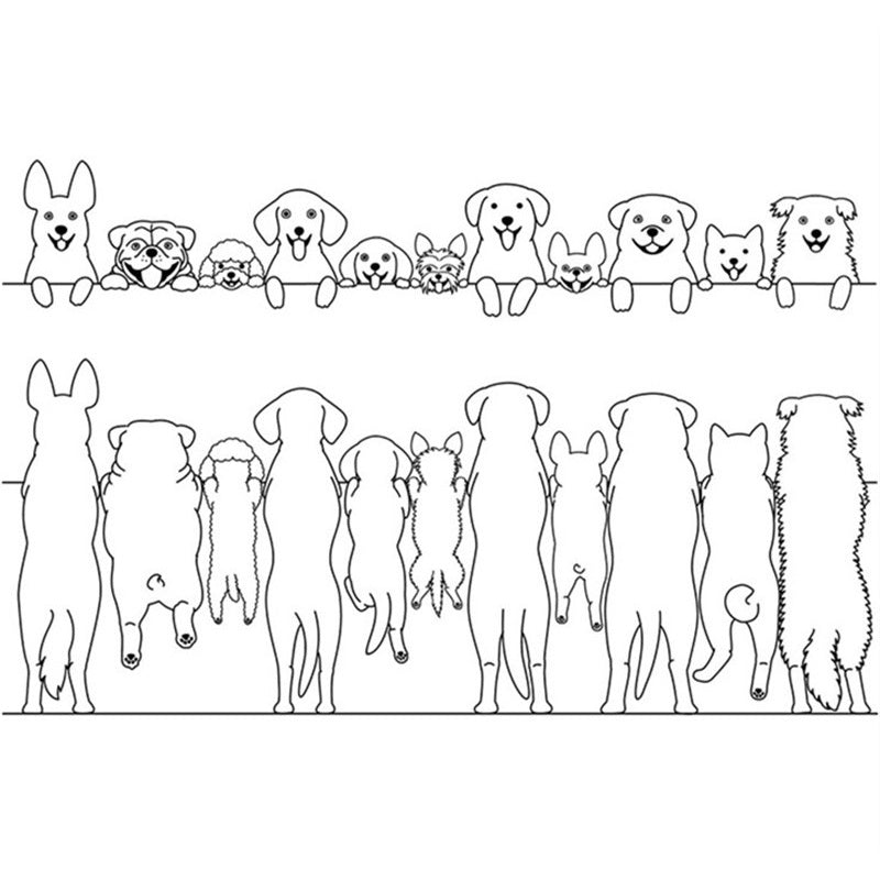 Clear Silicone Stamp Retro Rubber Clear Stamp For Cards Making DIY Scrapbooking