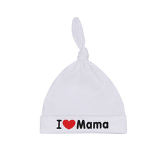 Kids' Heart Embroidered Beanie Hat, Brimless Design