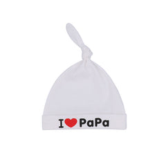 Kids' Heart Embroidered Beanie Hat, Brimless Design