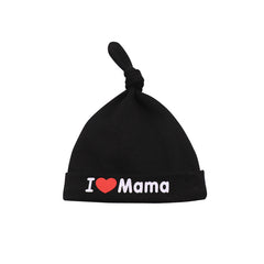 Kids' Heart Embroidered Beanie Hat, Brimless Design