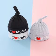 Kids' Heart Embroidered Beanie Hat, Brimless Design