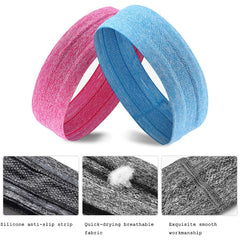 4pcs Quick Dry Anti Slip Headband for Running Cycling Fitness