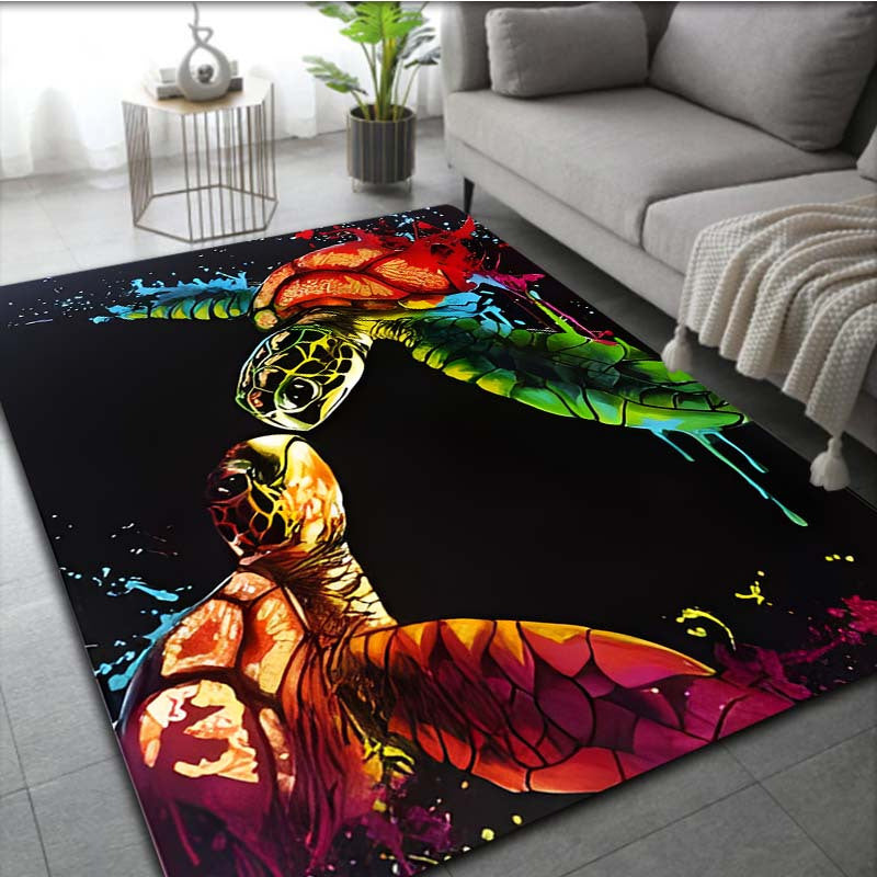 Sea Turtle Animal Pattern Carpet Door Floor Mat Non-slip Living Room Decor Rug