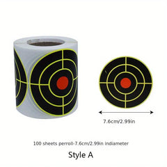 250pcs Self Adhesive Splatter Targets 3 Inch 7 Paper Shooting Range Targets