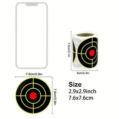 250pcs Self Adhesive Splatter Targets 3 Inch 7 Paper Shooting Range Targets