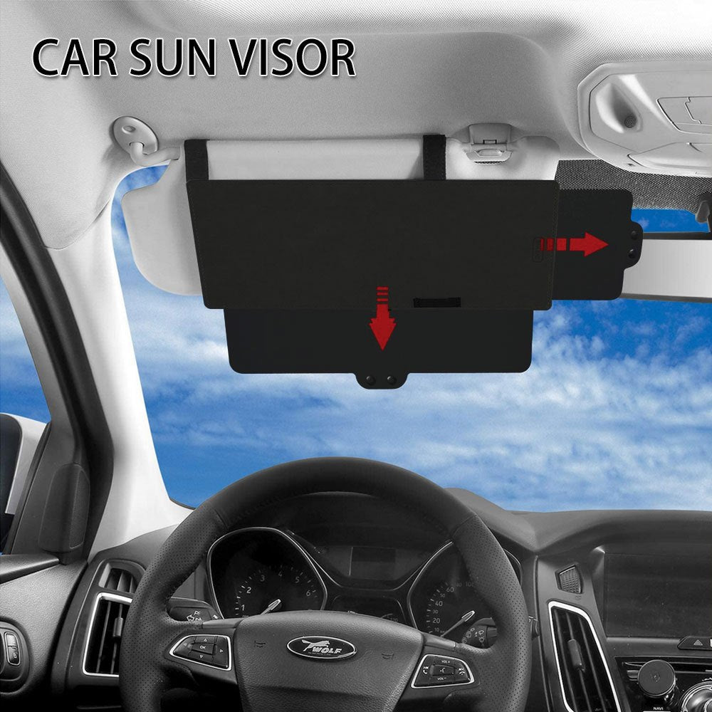 Car Sun Visor Extender Sunshade Extension Board Shield Blocker