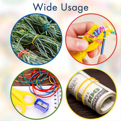 200pcs Multicolor High Elastic Durable Rubber Bands