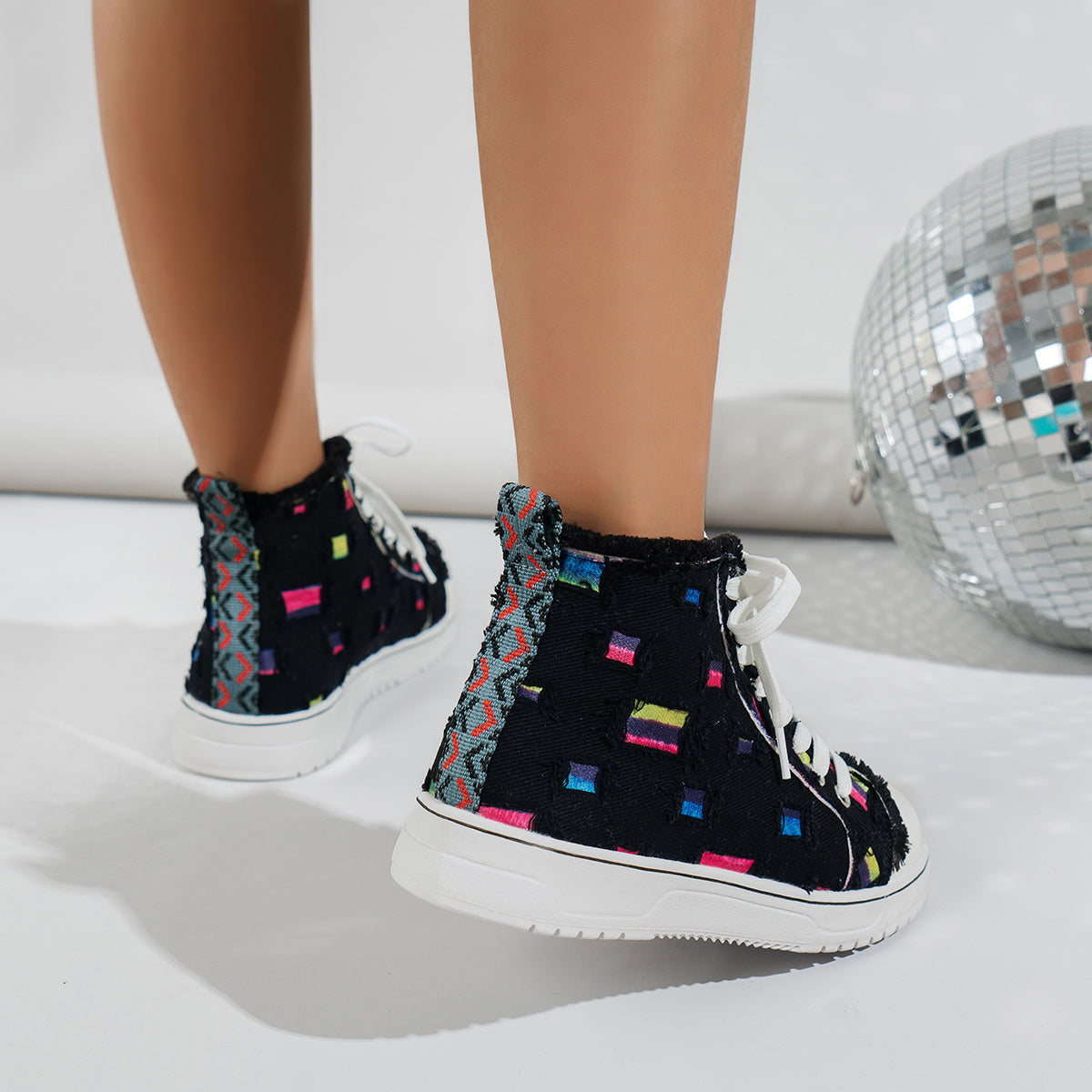 Women's High Top Sneakers Lightweight Comfortable Shoes