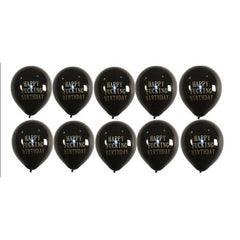 10pcs Birthday Balloons Letters Printed Birthday Party Decoration