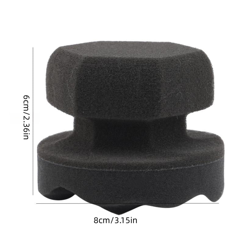 Car Wax Polishing Sponge Hexagonal Grip Applicator Hand Tire Wax Sponge