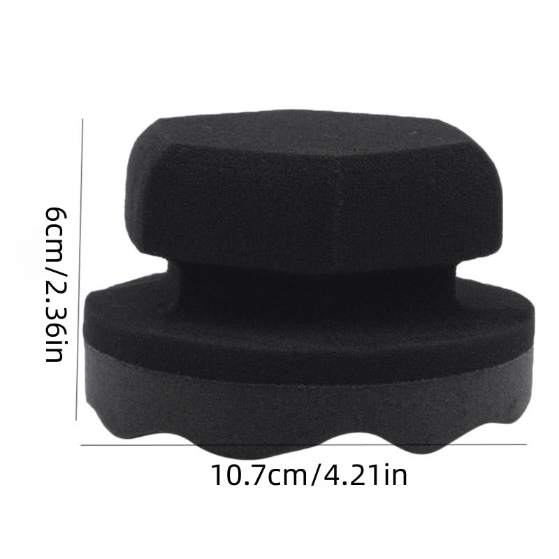Car Wax Polishing Sponge Hexagonal Grip Applicator Hand Tire Wax Sponge