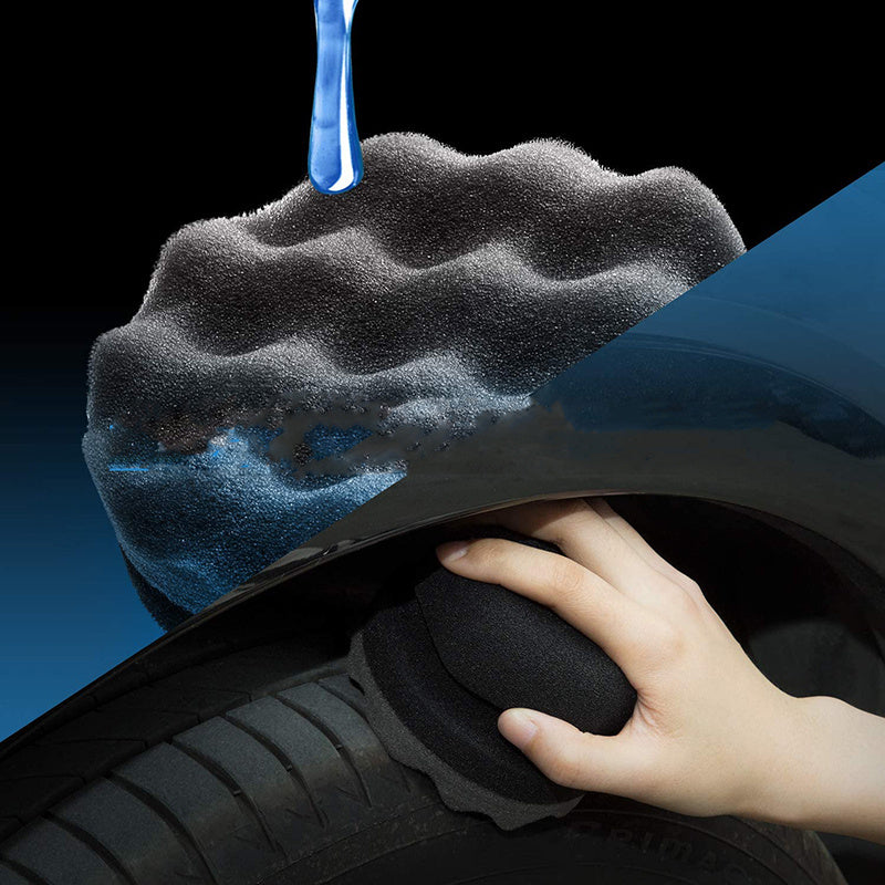 Car Wax Polishing Sponge Hexagonal Grip Applicator Hand Tire Wax Sponge