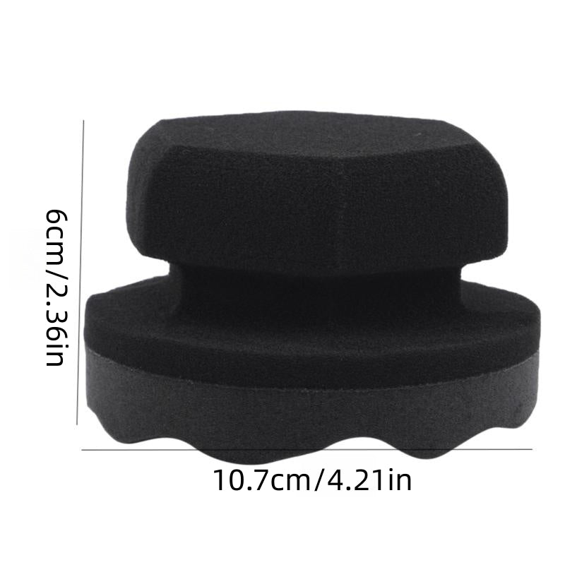 Car Wax Polishing Sponge Hexagonal Grip Applicator Hand Tire Wax Sponge