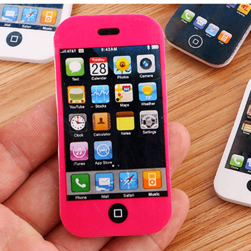 Mobile Phone Shape Eraser - Cute and Functional School Supplies