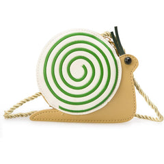 Kids Cartoon Bee Snail Shoulder Bag Cell Phone Pouch Wallet Mini Coin Pouch