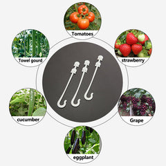 Garden Vegetable Plant Support Clips Fastener Hooks 50-100pcs