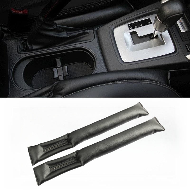 2pcs Car Seat Gap Filler Soft Padding PU Leather Leak Pads Plug Car Interior Dec