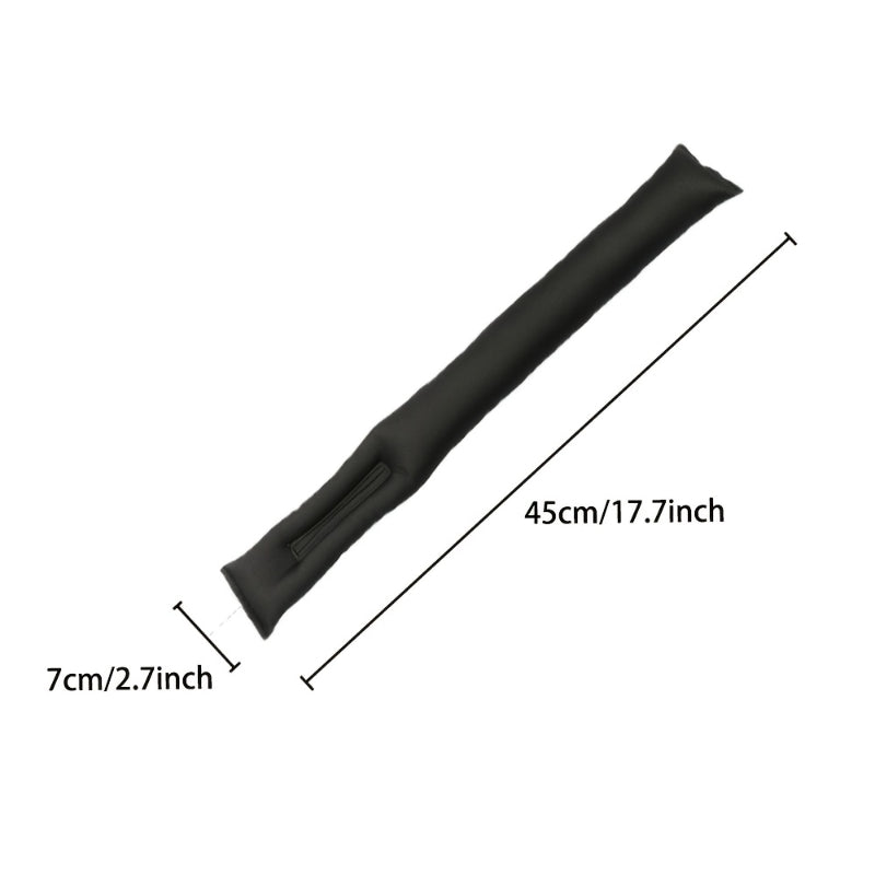 2pcs Car Seat Gap Filler Soft Padding PU Leather Leak Pads Plug Car Interior Dec
