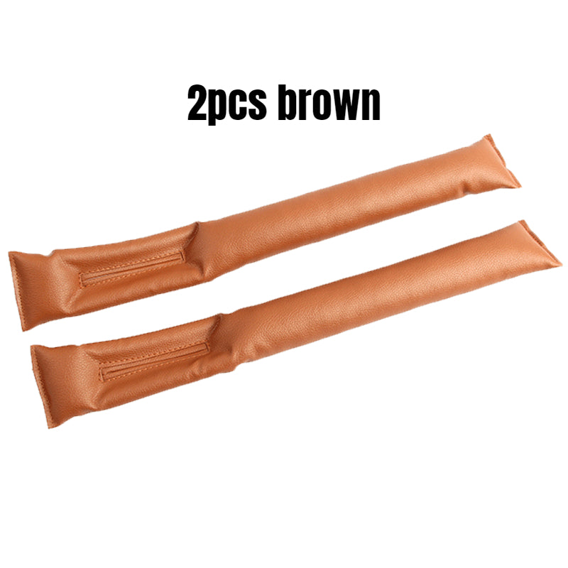 2pcs Car Seat Gap Filler Soft Padding PU Leather Leak Pads Plug Car Interior Dec