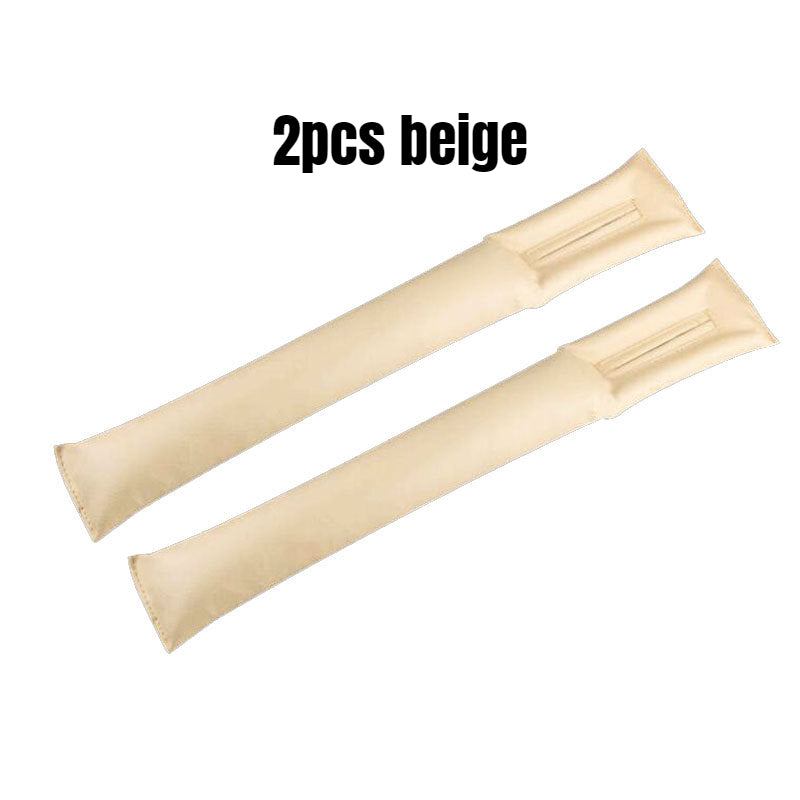 2pcs Car Seat Gap Filler Soft Padding PU Leather Leak Pads Plug Car Interior Dec