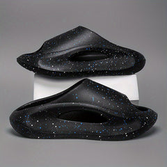 Men's Paint Dots Pillow Slides Non Slip Slippers Indoor Outdoor Shoes