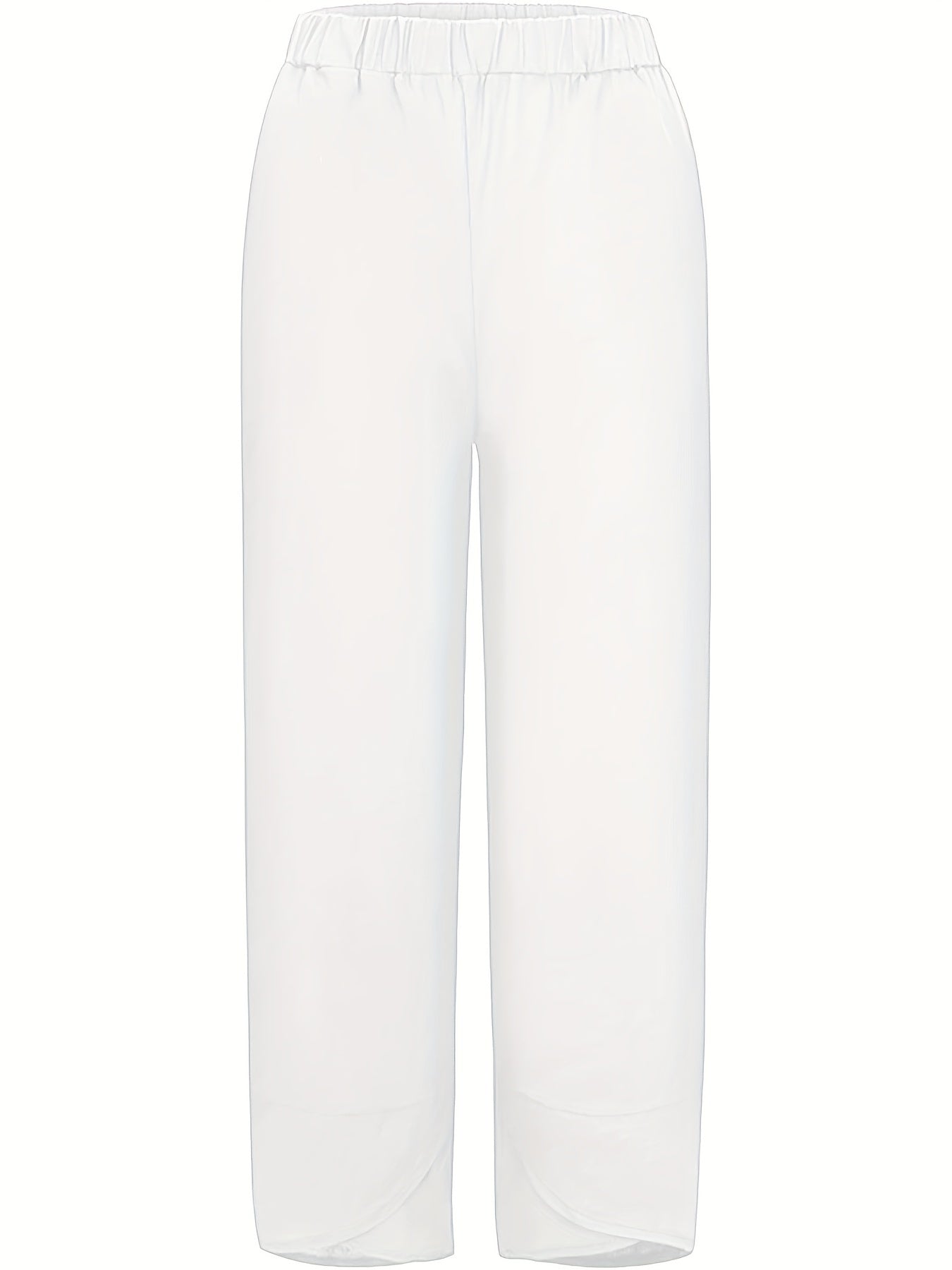 Elastic Cropped Pants Casual Loose Pants