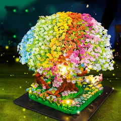 Dreamy Treehouse Model Set with Flowers and Greenery