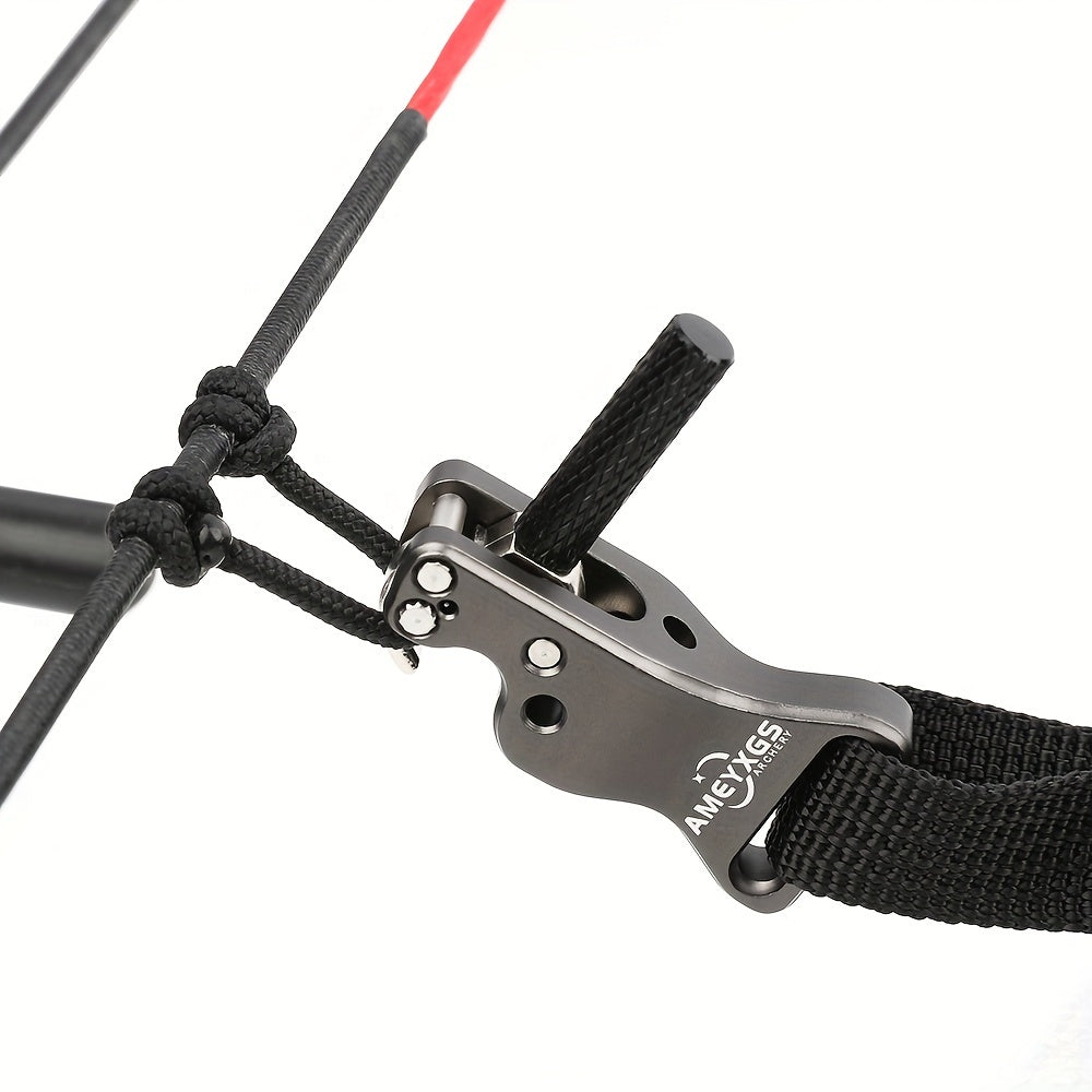 Adjustable Archery Compound Bow Release Aid Trigger w/ Buckle Strap