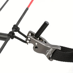 Adjustable Archery Compound Bow Release Aid Trigger w/ Buckle Strap