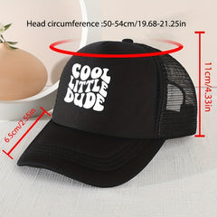 LITTLE DUDE Mesh Stitching Cap Sun Protection Comfortable